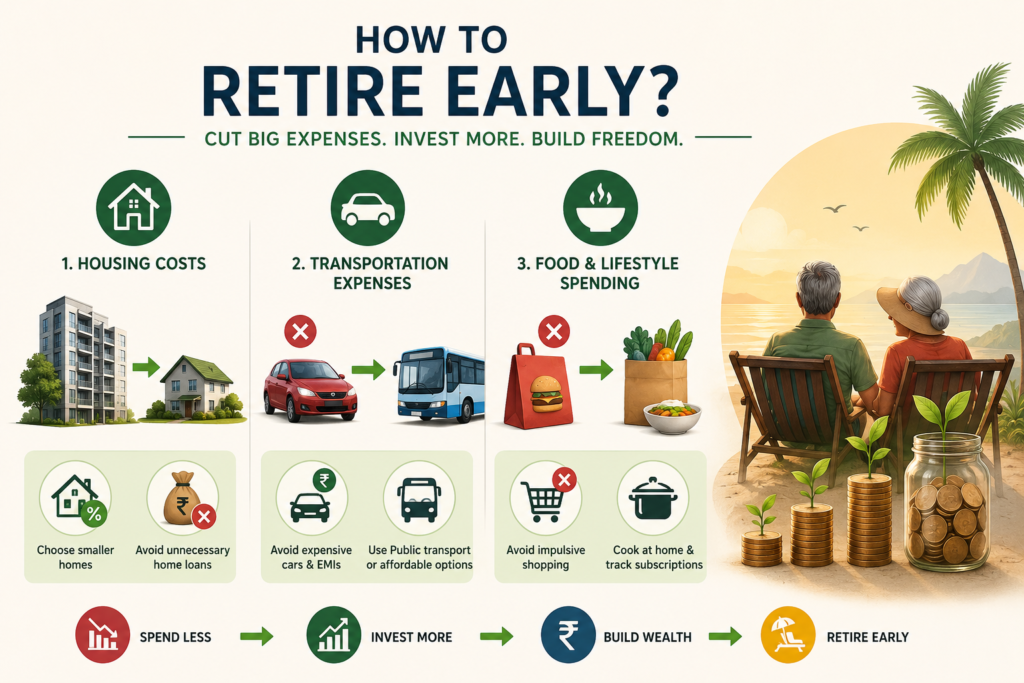 trim expenses to retire early