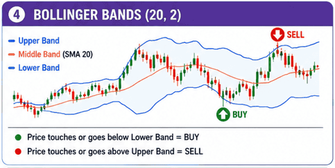 What are the Best Technical Indicators for Short-Term Trading? Part-2 Bolinger bonds